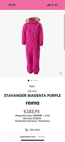 Reimatec stavanger koko 98