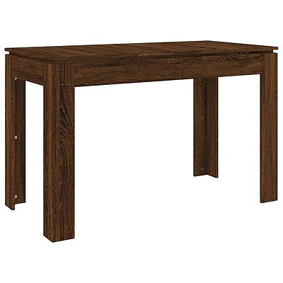 vidaXL Ruokapöytä ruskea tammi 120x60x76 cm tekninen puu(sku815389