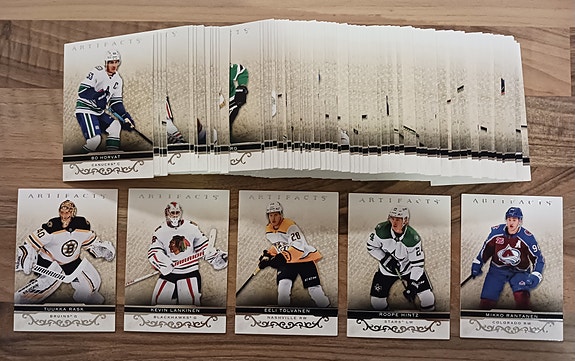 2021/22 Upper Deck, Artifacts, NHL-peruskortit 1-100