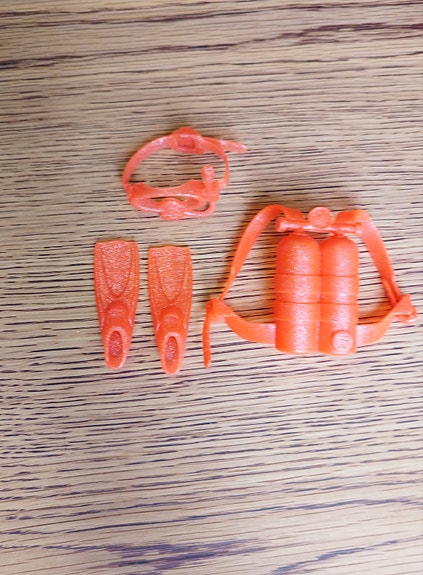 Vintage Barbie sukellus-setti