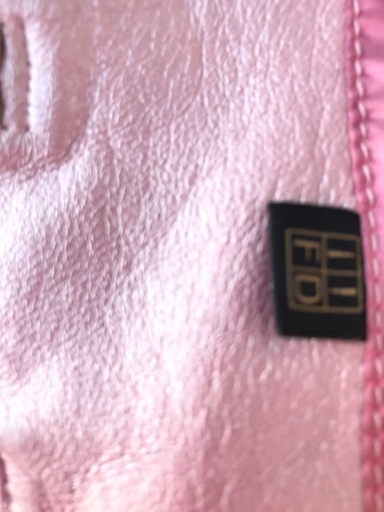 Nahka bleiseri helmi pinkki väriltään, M