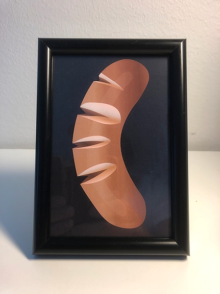 Finnish Makkara Print in Frame