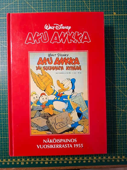 Aku Ankka näköispainos vuosikerrasta 1955
