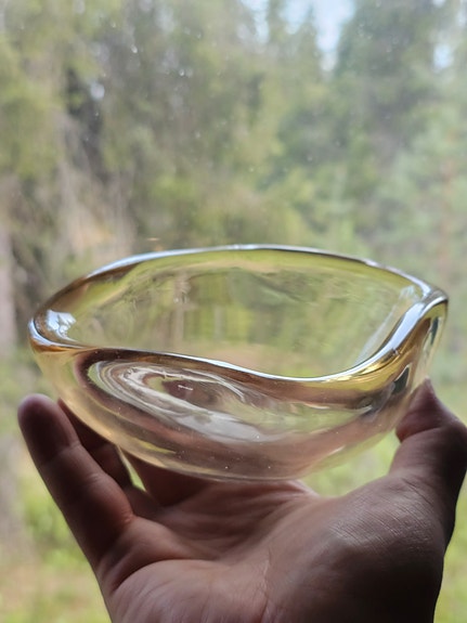 Erkki Vesanto Iittala kulho 1947 Suomen Palloliitto hionta