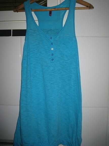 H&M turkoosi tunika/paita/paituli/mekko koko 34