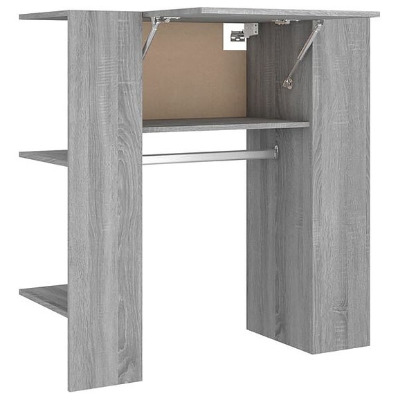 vidaXL Eteisen kaappi harmaa Sonoma 97,5x37x99 cm tekninen puu(sku820515