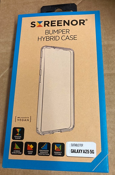 Samsung Galaxy A25 puhelimelle Screenor Bumper Hybrid Case suojakotelo