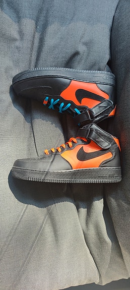 Nike Air Force 1 HIGH 46 Musta/Oranssi