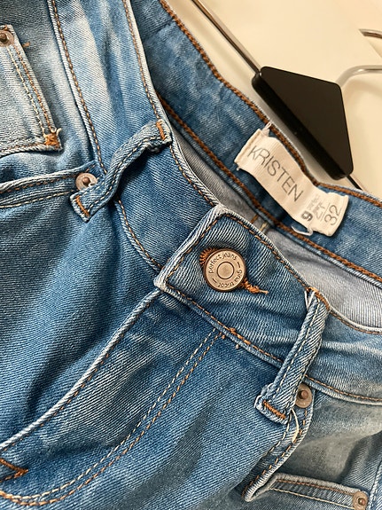 Vaaleansiniset Ginatricot Skinny Jeans pillifarkut