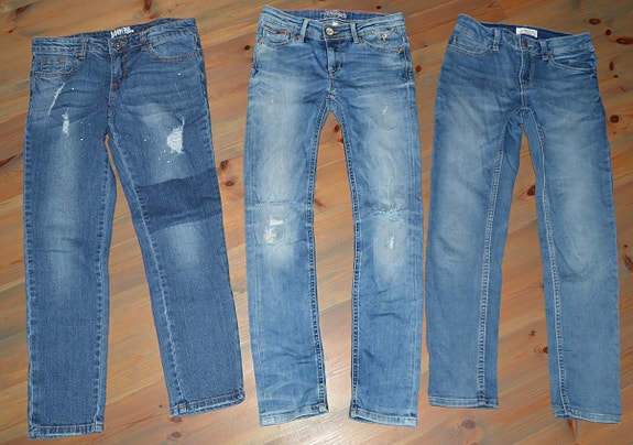 Farkut x 3 140 cm *Hilfiger Lindex Seppälä*