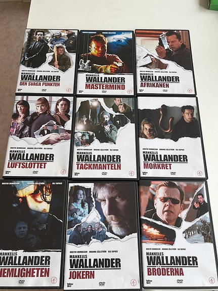 Wallander elokuvia 9 kpl Suomi teksti. Voidaan postittaa