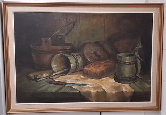 Isokokoinen öljyvärimaalaus Jukka Saarinen