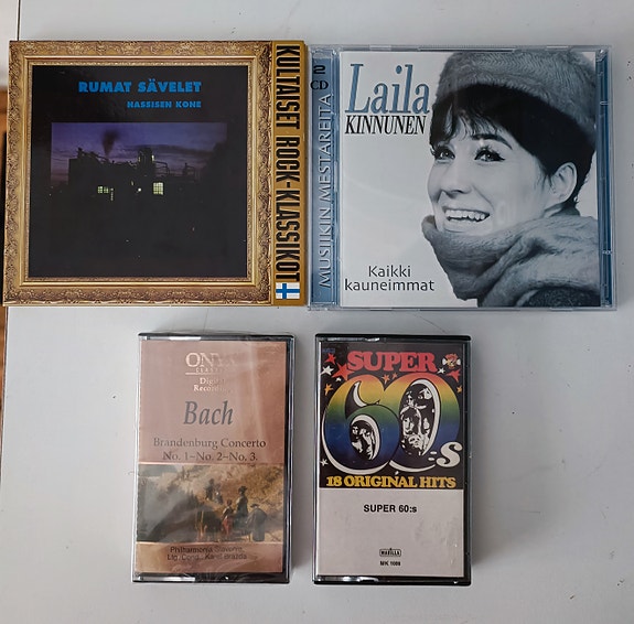 CD levyt + Kasetit Hassisen Kone ym