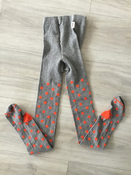 Lindex harmaa/oranssit sukkahousut, uudet