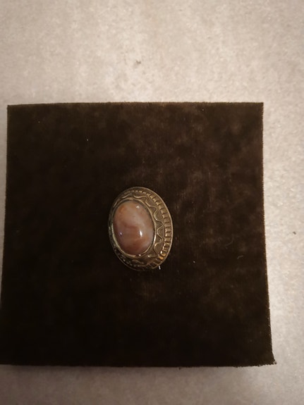 Kalevala Korukivi Pronssinen Rintaneula Unisex vintage