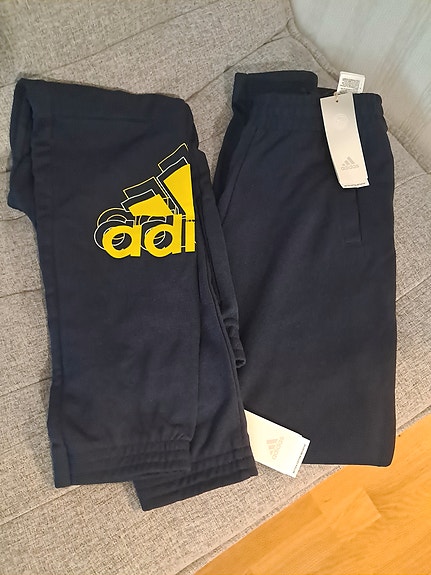 2 x Adidas collegehousut 164