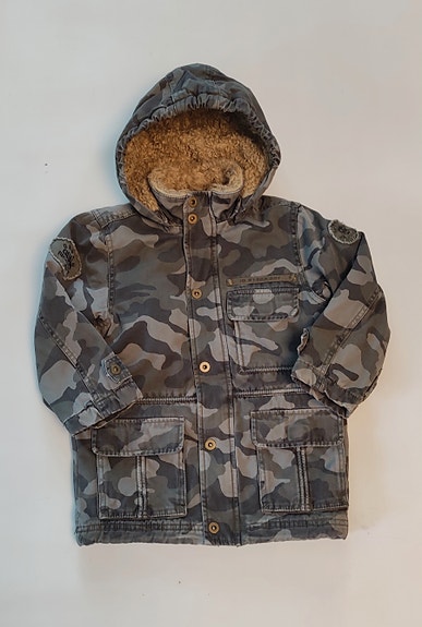 Lindex army vuorellinen takki 104cm