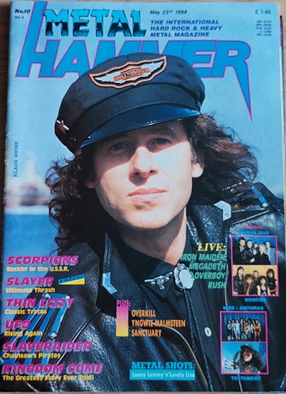 METAL HAMMER No 10 1988 + julisteet