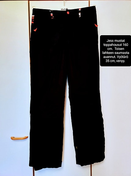 Jess mustat toppahousut 160 cm
