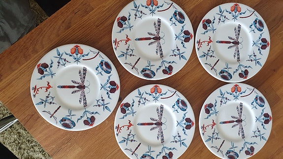 Siniset Iittala Korento tassit 5 kpl 16cm