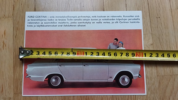 Ford Cortina käyttämätön postikortti