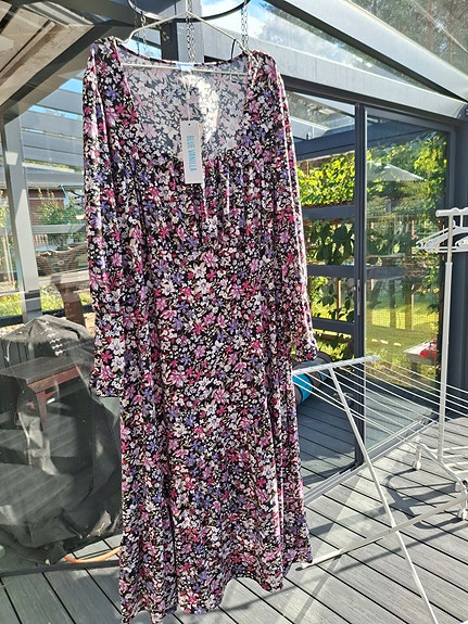 Blue vanilla maxi mekko