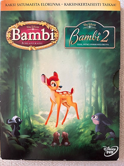 Bambi 1 & 2, tupla dvd, juhlajulkaisu