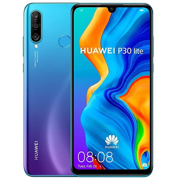 Huawei P30 Lite -älypuhelin 128GB, Sininen, Käytetty (Takuu 12kk)