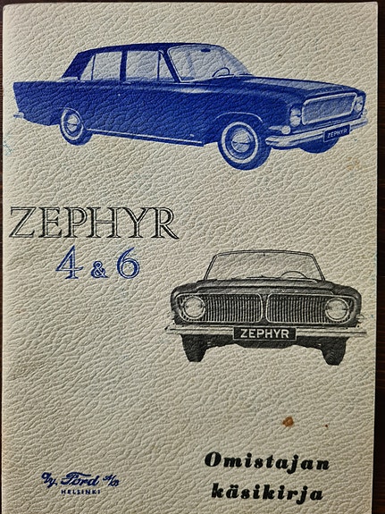 Ford Zephyr 4 & 6 Omistajan käsikirja