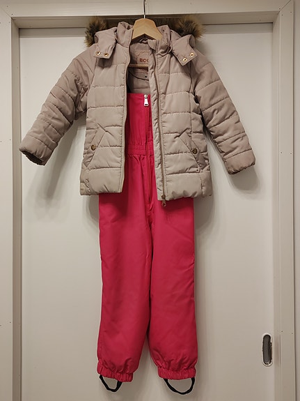 Tytölle toppa asu 110 cm