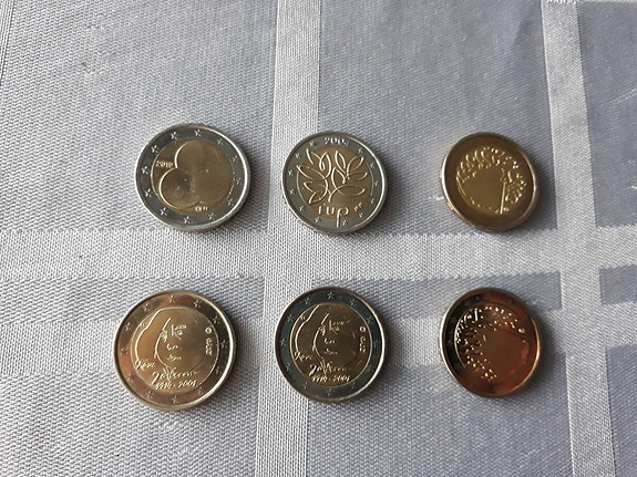 2 euron kolikoita