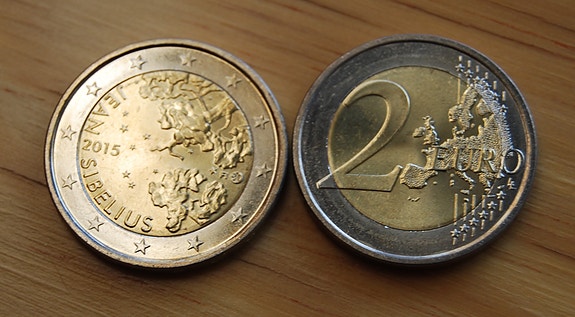 Suomi 2015 2 € Jean Sibelius UNC
