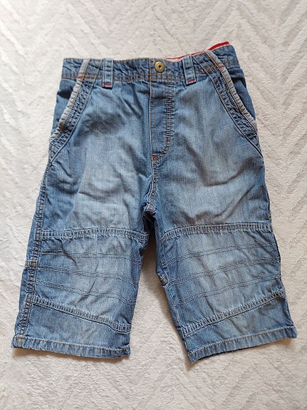 Poikien H&M farkkushortsit, koko 128