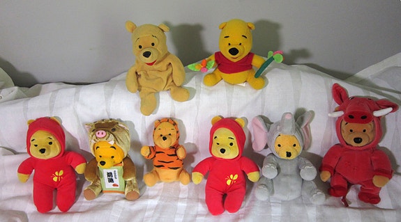 Disney. Nalle Pooh. Pehmoja 8kpl.    A-H
