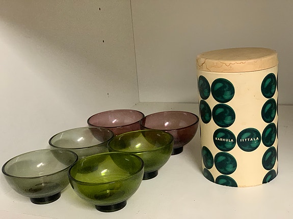 Karhula Iittala jälkiruokamaljat 6 kpl