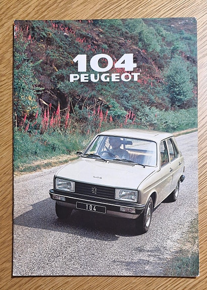 Peugeot 104 -esite 1979 (Englanti)