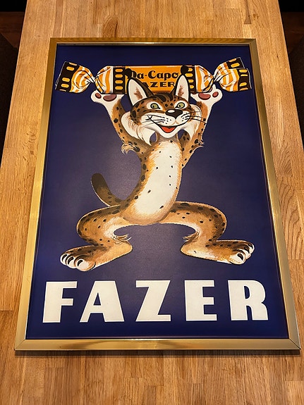 Vanhanajan Fazer juliste. Da Capo suklaa. 50x70cm
