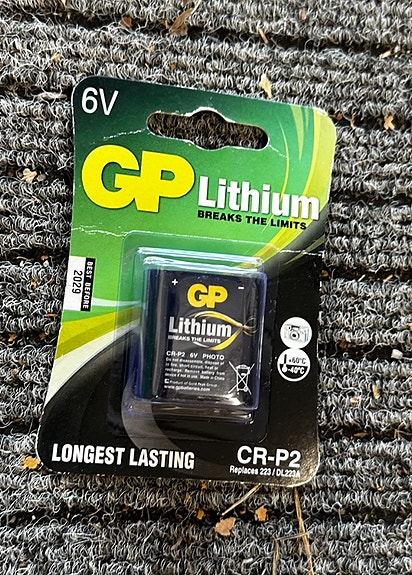 Uusi GP Lithium CR-P2 paristo