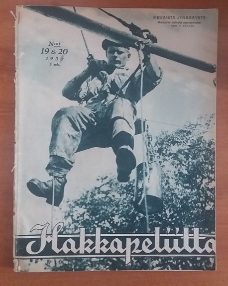 Päätoimittaja Yrjö Ylänne Hakkapeliitta N:ot 19&20 1930