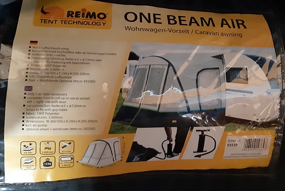 Reimo One Beam Air Asuntovaunun/-auton Etuteltta
