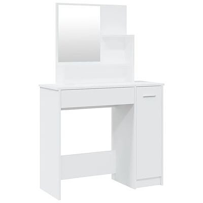 VidaXL Peilipöytä valkoinen 86,5x35x136 cm(sku802957