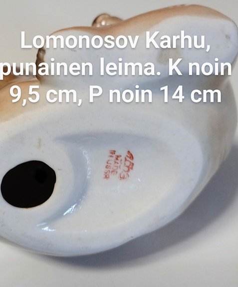 Lomonosovin hieno Karhu figuuri