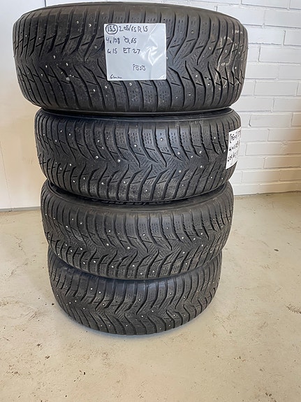 Peugeot 15" Peltivanteet +205/65/15 Nastarenkaat (155)