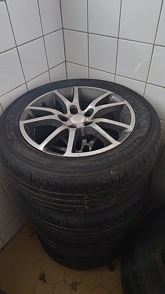 opel / saab kesärenkaat 215/55 16" aluilla 5x110