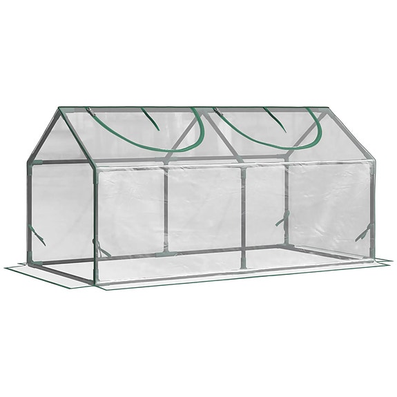 Outsunny Pieni Kasvihuone PVC-Suojalla 120x60x60cm