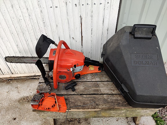 Sachs dolmar 112 moottorisaha+kantolaatikko