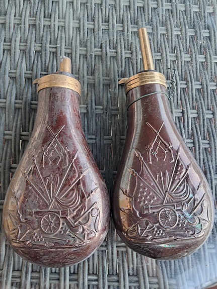 Civil war 1860/Colt /Antiikkiset messinkiset mustasruutipullot