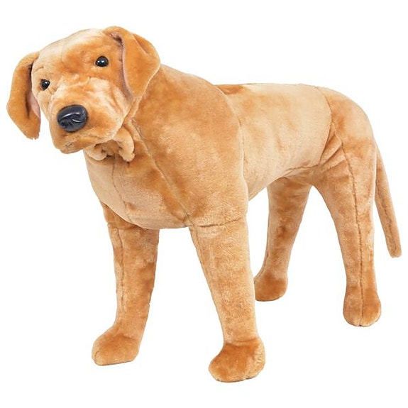 vidaXL Seisova pehmolelu labradorinnoutaja vaaleanruskea XXL(sku91329