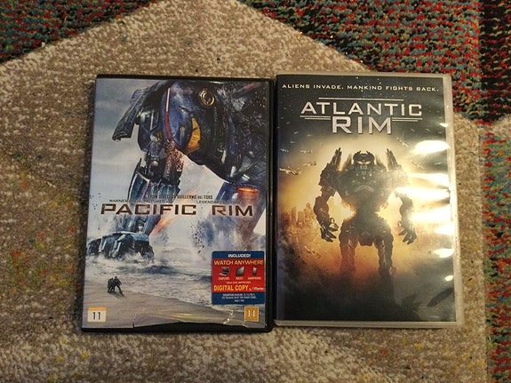Pacific Rim ja Atlantic Rim dvd-elokuvat € 5/kpl