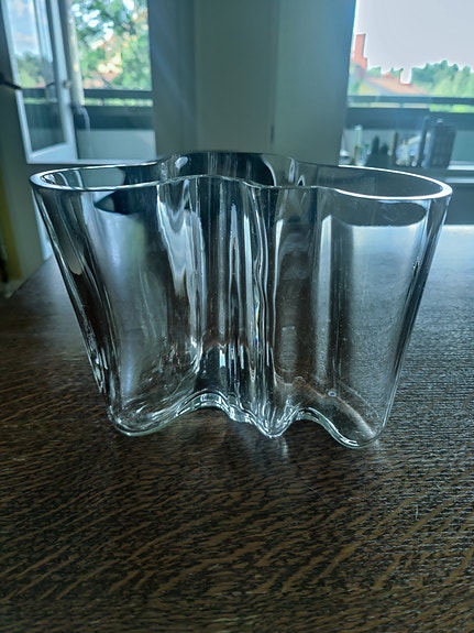 Iittala Alvar Aalto Maljakko Kirkas Lasi